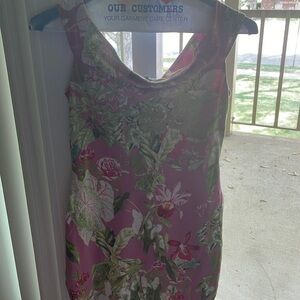 Pink floral form-fitting dress from GUESS; size MEDIUM.